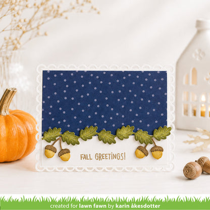 Lawn Fawn - Leaf And Acorn Border