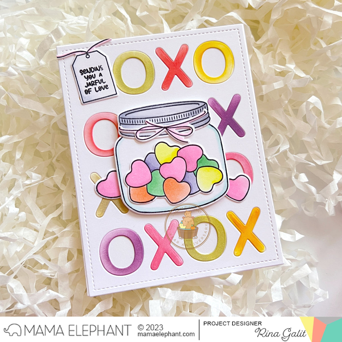 Mama Elephant - XOXO Grid Cover - Creative Cuts