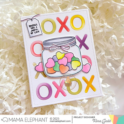 Mama Elephant - XOXO Grid Cover - Creative Cuts