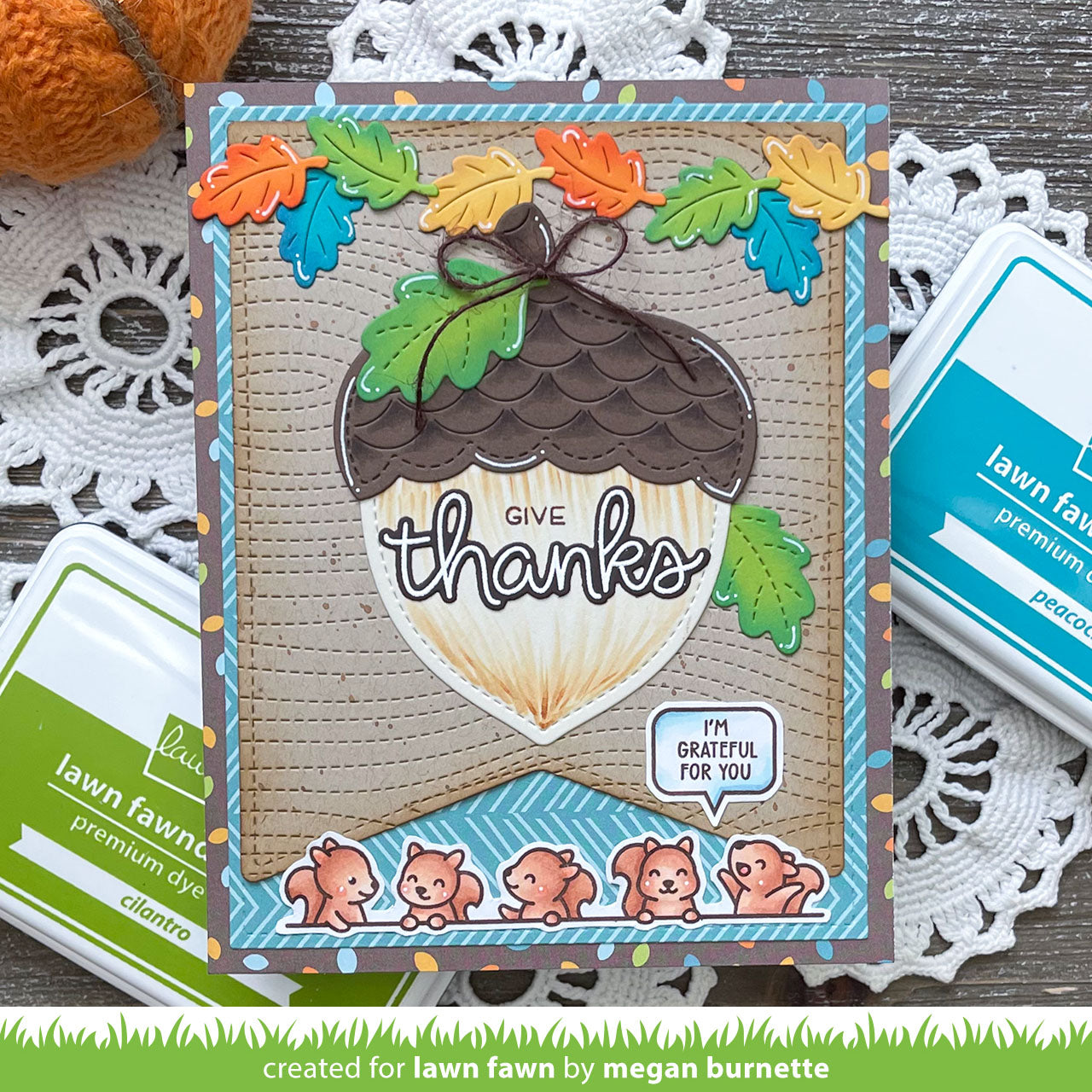 Lawn Fawn - Outside In Stitched Acorn
