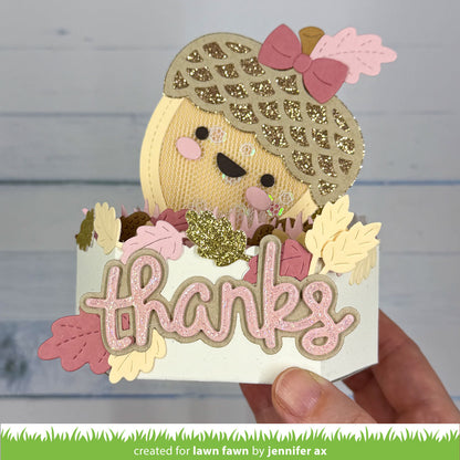 Lawn Fawn - Stitched Acorn Frame