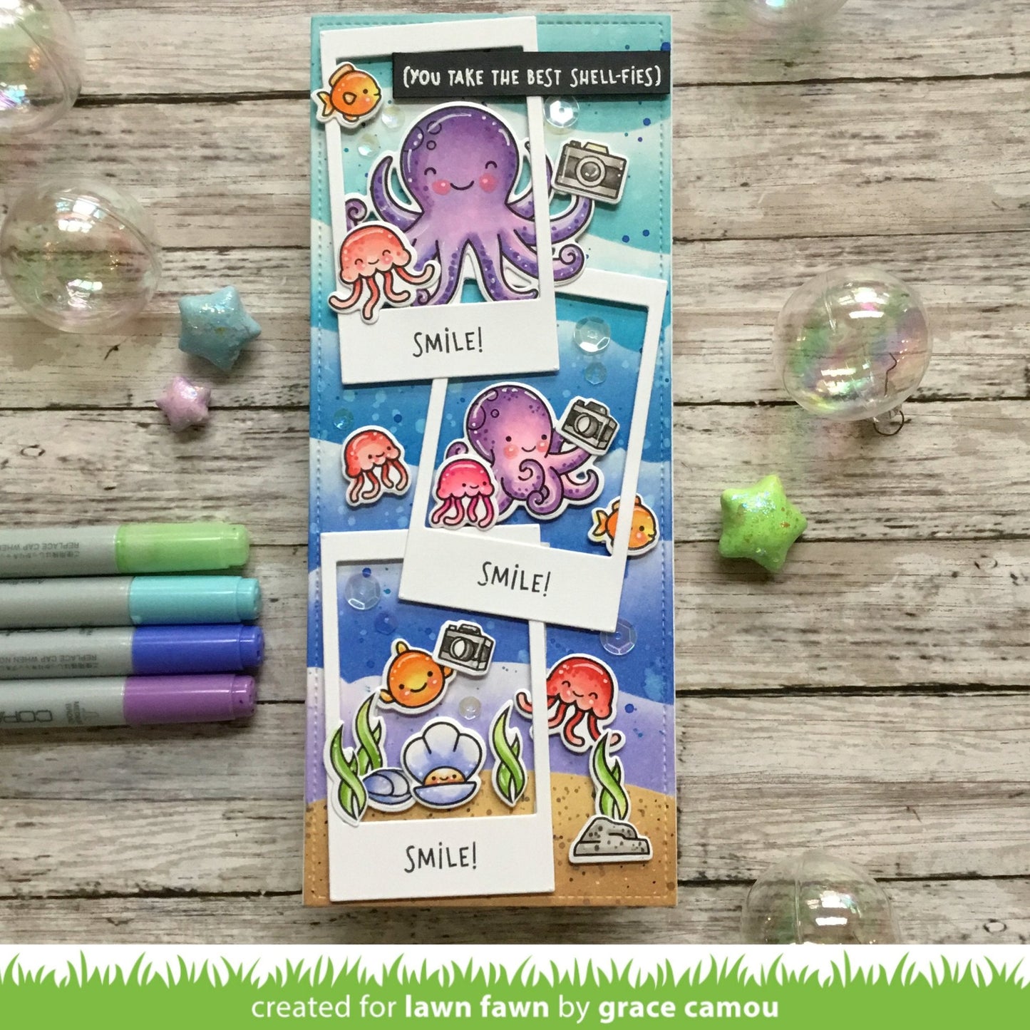 Lawn Fawn - Ocean Shell-Fie