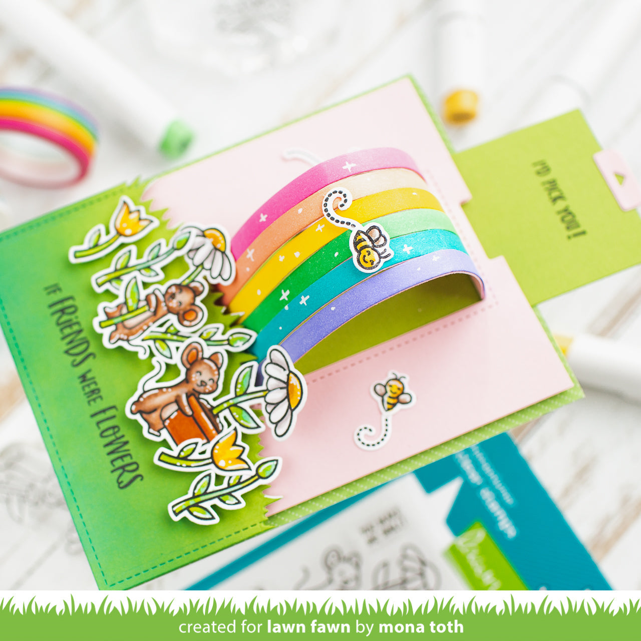Lawn Fawn - Mice Flowers