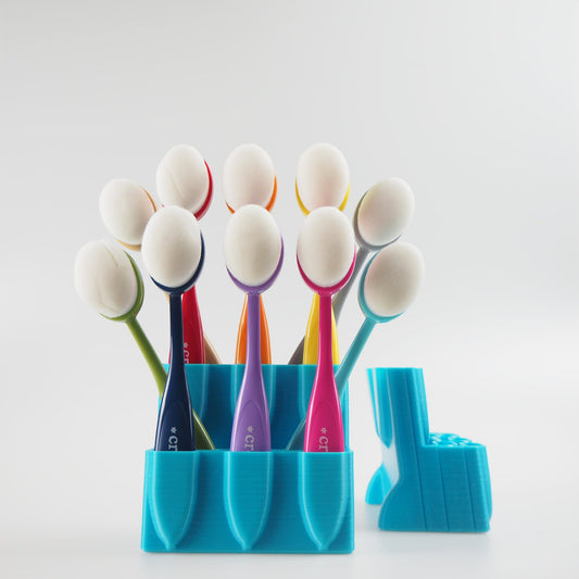 MakeItbyMarko - Brush Caddy Peacock - Light Blue
