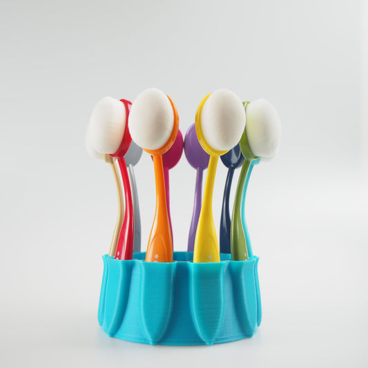 MakeItbyMarko - Ring-Toss Brush Caddy - Light Blue