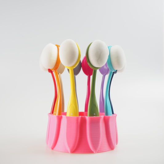 MakeItbyMarko - Ring-Toss Brush Caddy - Light Pink