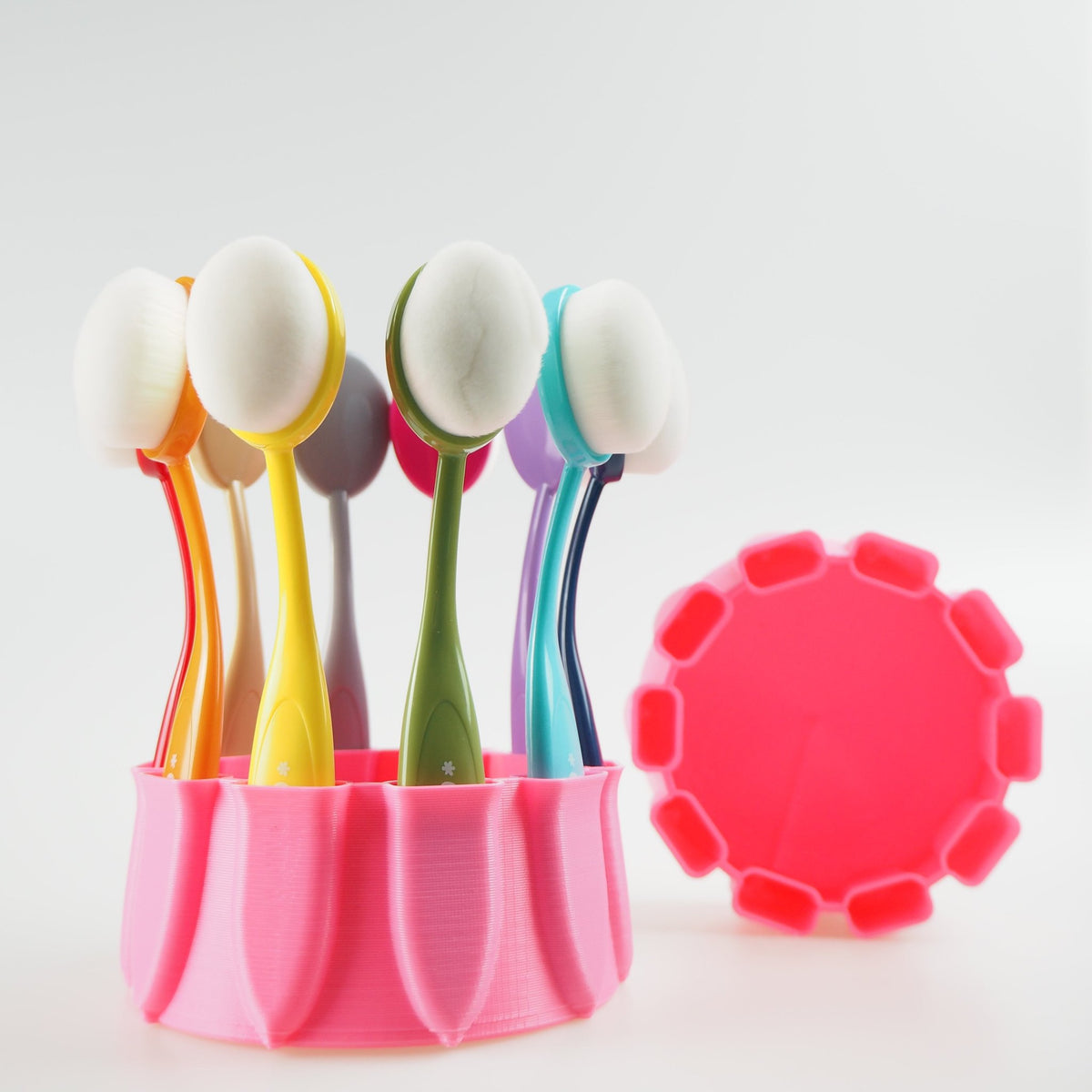 MakeItbyMarko - Ring-Toss Brush Caddy - Light Pink