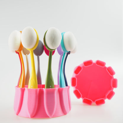 MakeItbyMarko - Ring-Toss Brush Caddy - Light Pink