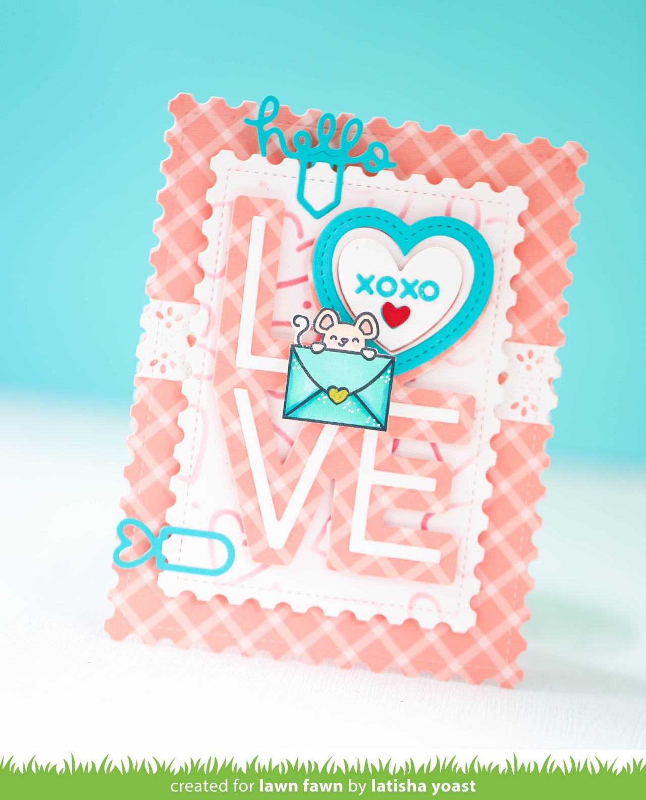 Lawn Fawn - Outline Hearts Stencil