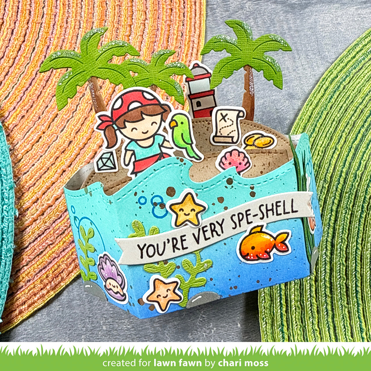 Lawn Fawn - Platform Pop-Up Palm Tree Inserts