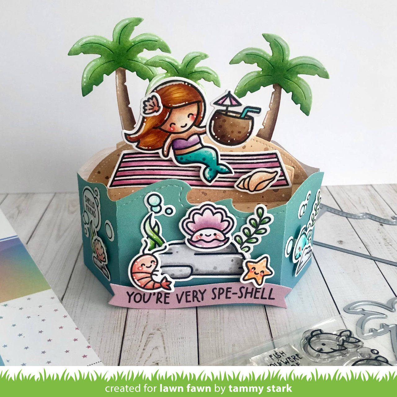 Lawn Fawn - Platform Pop-Up Palm Tree Inserts