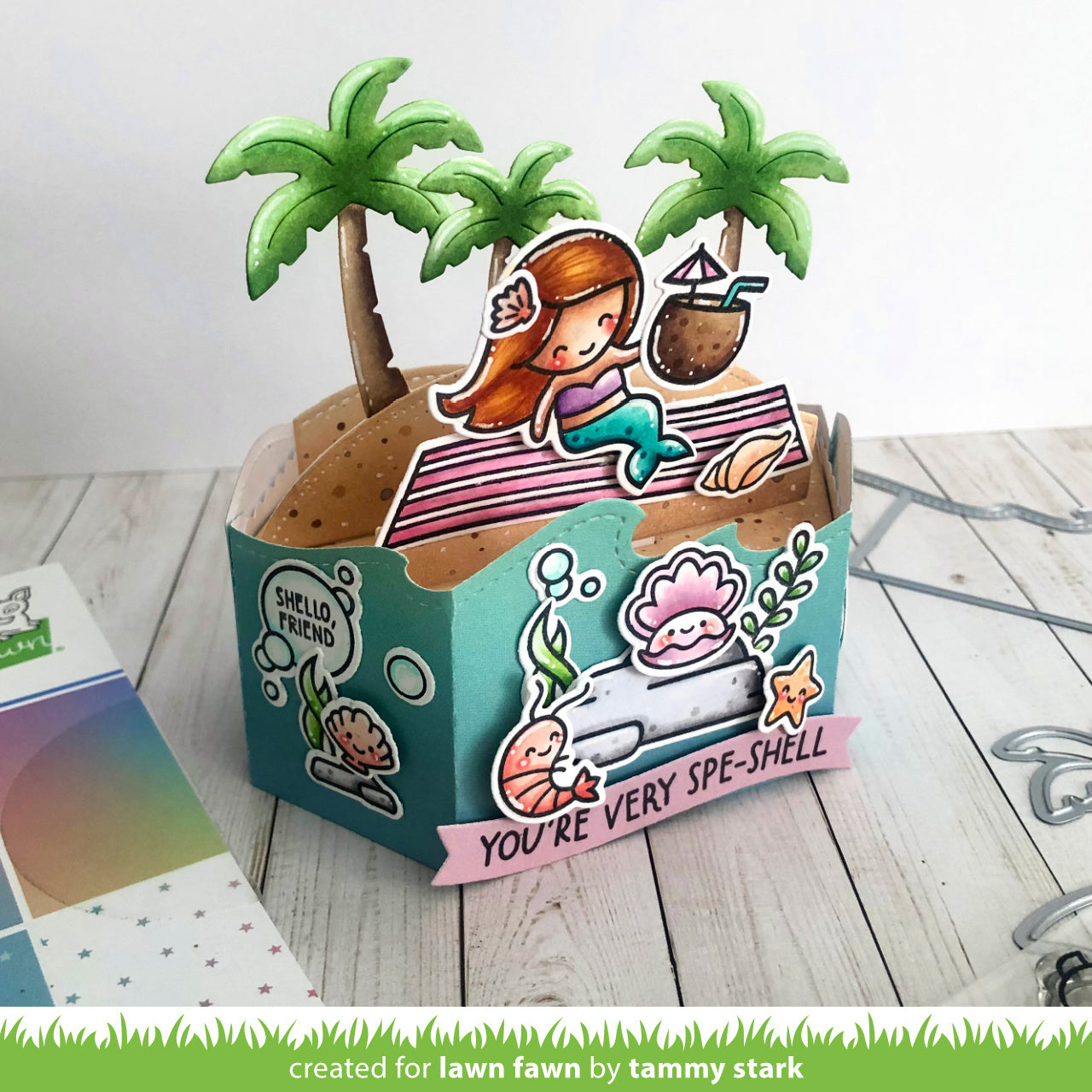 Lawn Fawn - Platform Pop-Up Palm Tree Inserts