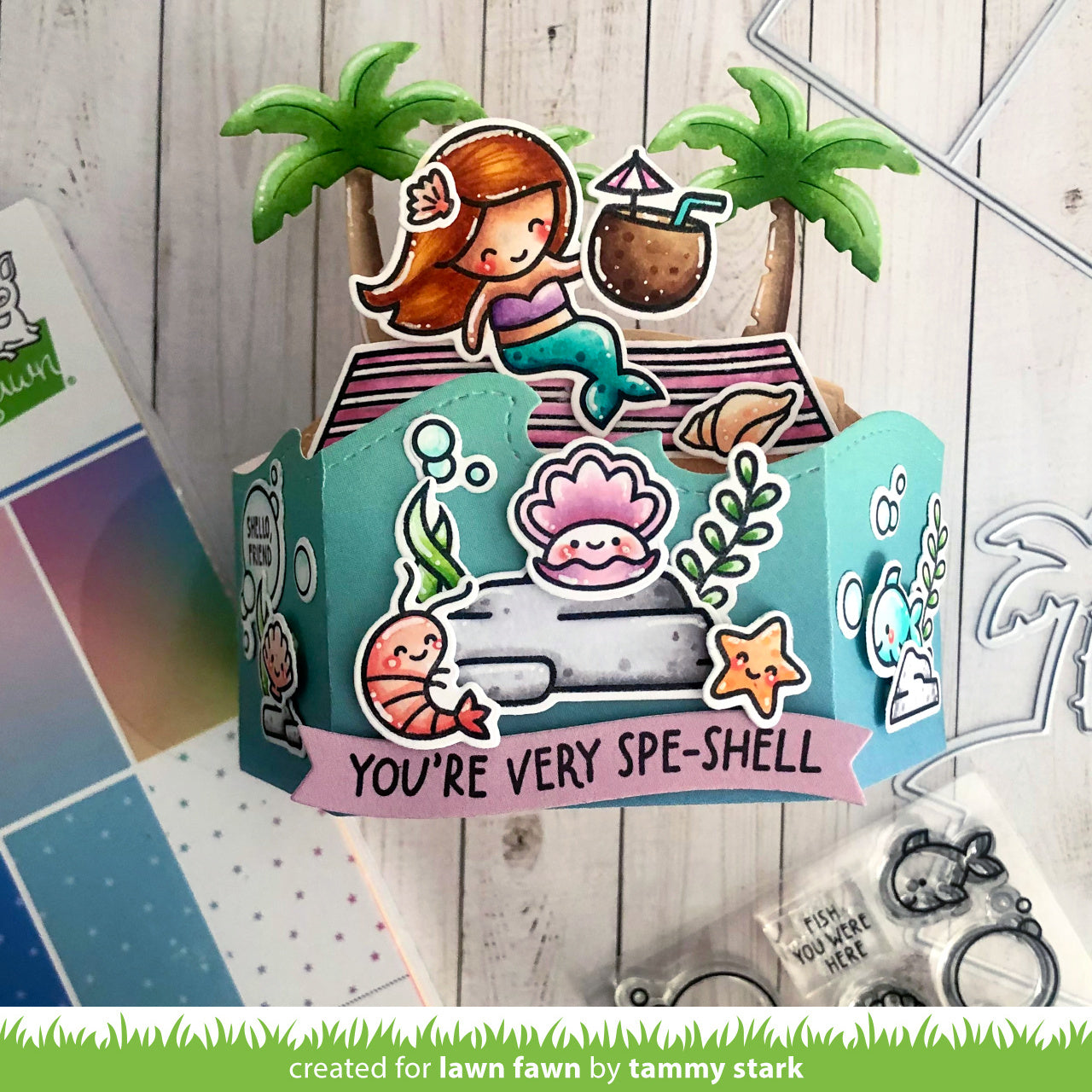 Lawn Fawn - Platform Pop-Up Palm Tree Inserts