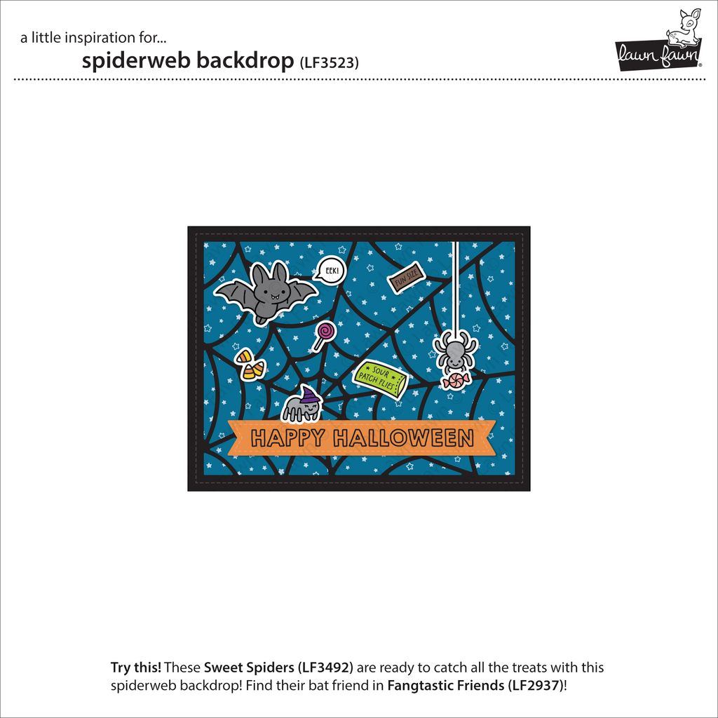 Lawn Fawn - Spiderweb Backdrop