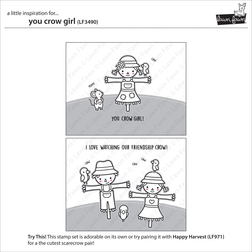 Lawn Fawn - You Crow Girl