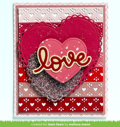 Lawn Fawn - Quilted Heart Border