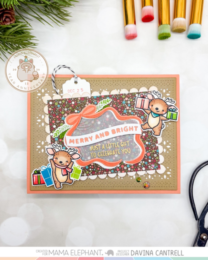Mama Elephant - Ribbon Tags