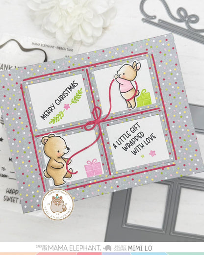 Mama Elephant - Ribbon Tags
