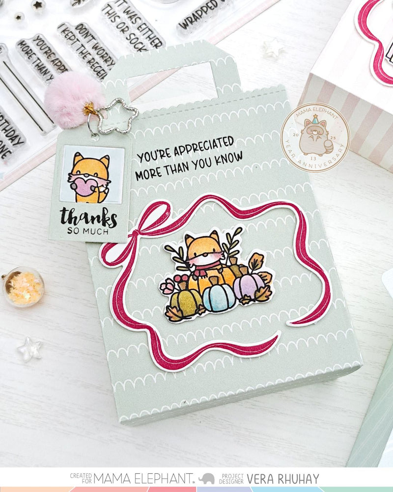 Mama Elephant - Docket Lil Flap Taggies - Creative Cuts
