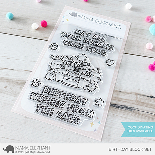 Mama Elephant - Birthday Block Set