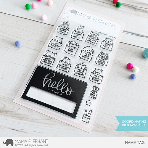 Mama Elephant - Name Tag