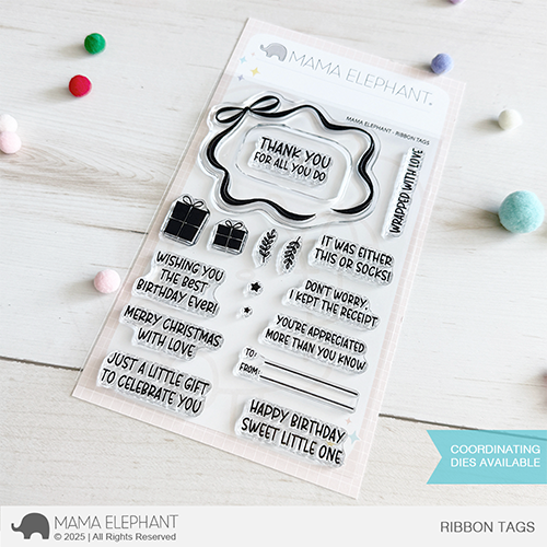 Mama Elephant - Ribbon Tags