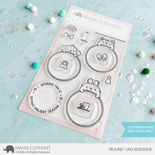 Mama Elephant - Round Tag Buddies
