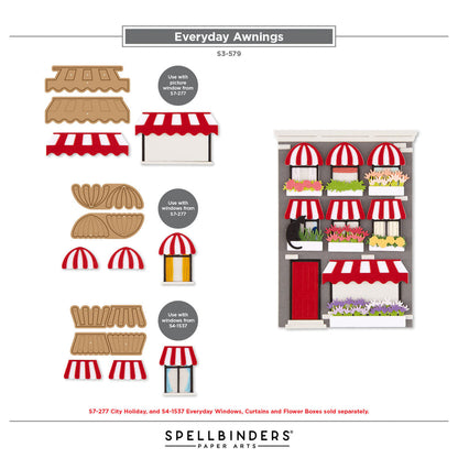 Spellbinders - Everyday Awnings Etched Dies