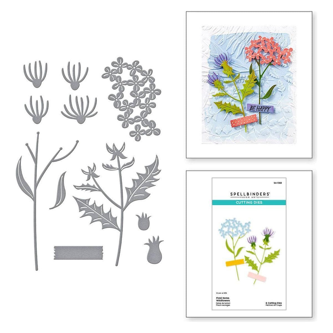 Spellbinders - Field Notes Wildflowers Etched Dies