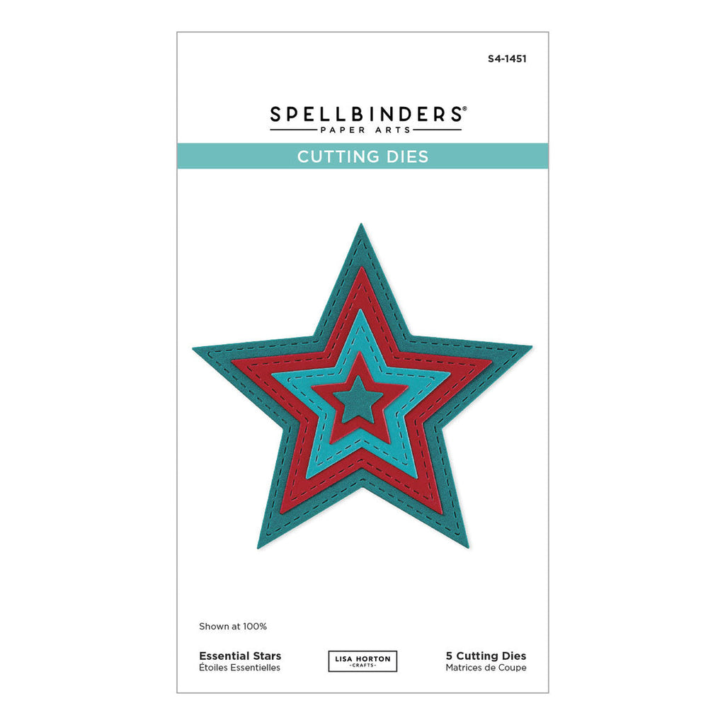 Spellbinders - All About Christmas Etched Dies Essential Stars