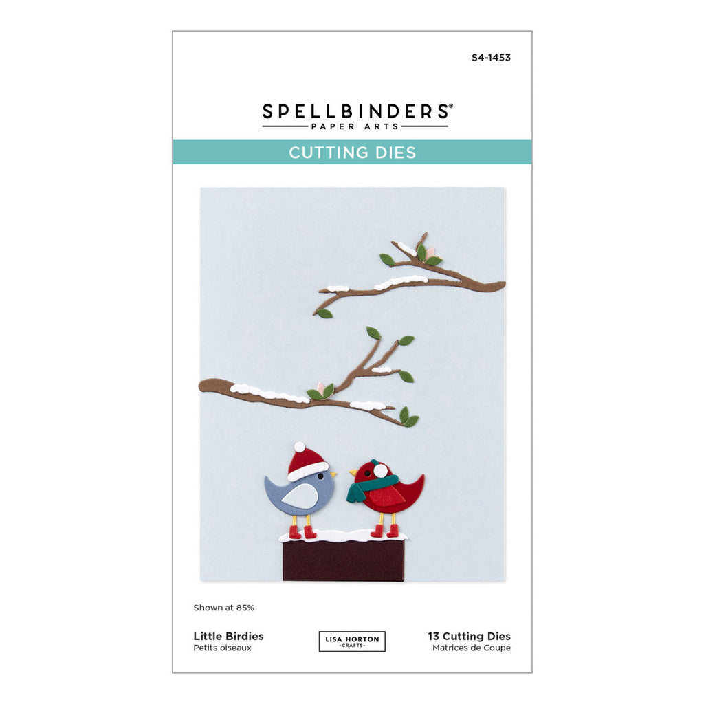 Spoellbinders - All About Christmas Etched Dies Little Birdies