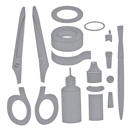 Spellbinders - Crafty Babe with Simple Stories Etched Dies Crafty Tools