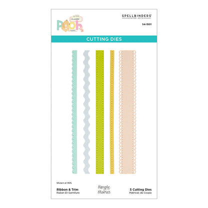 Spellbinders - Classic Pooh Baby Etched Dies Ribbon & Trim