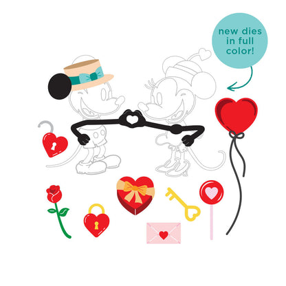 Spellbinders - Classic Mouse Love Etched Dies Add-On