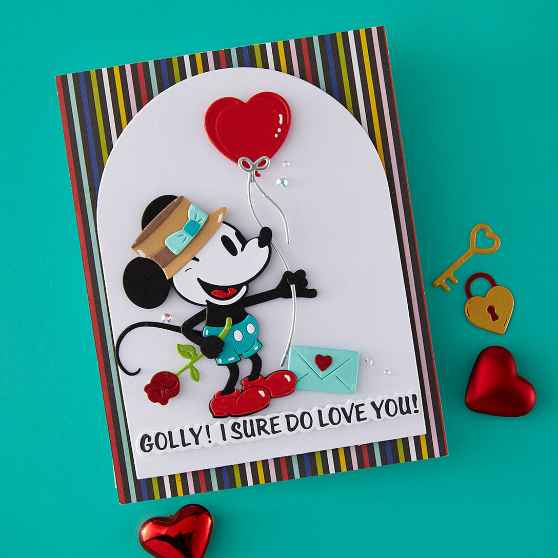 Spellbinders - Classic Mouse Love Etched Dies Add-On