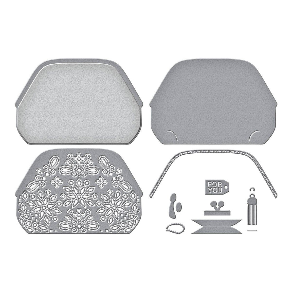 Spellbinders - Gorgeous You Makeup Bag Etched Dies