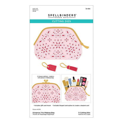 Spellbinders - Gorgeous You Makeup Bag Etched Dies