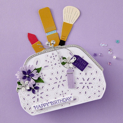 Spellbinders - Gorgeous You Makeup Bag Etched Dies