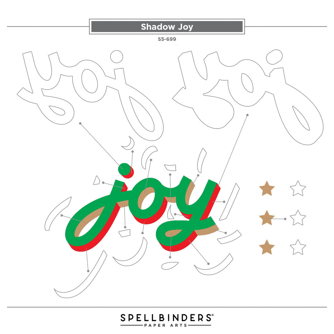 Spellbinders - City Holiday Etched Dies Shadow Joy