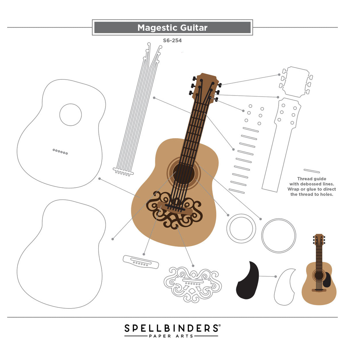 Spellbinders - Majestic Guitar Box Creator Bundle