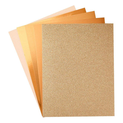Spellbinders - Rose Gold Assortment Treasured Cardstock  8 1/2" X 11 -15 Pack