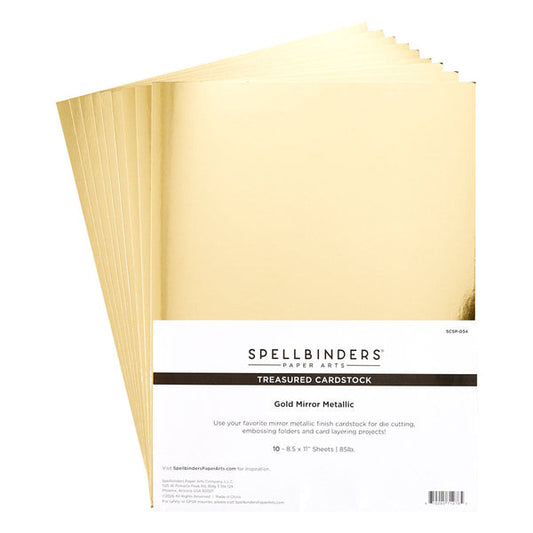 Spellbinders - Treasured Cardstock Gold Mirror Metallic (10pcs)