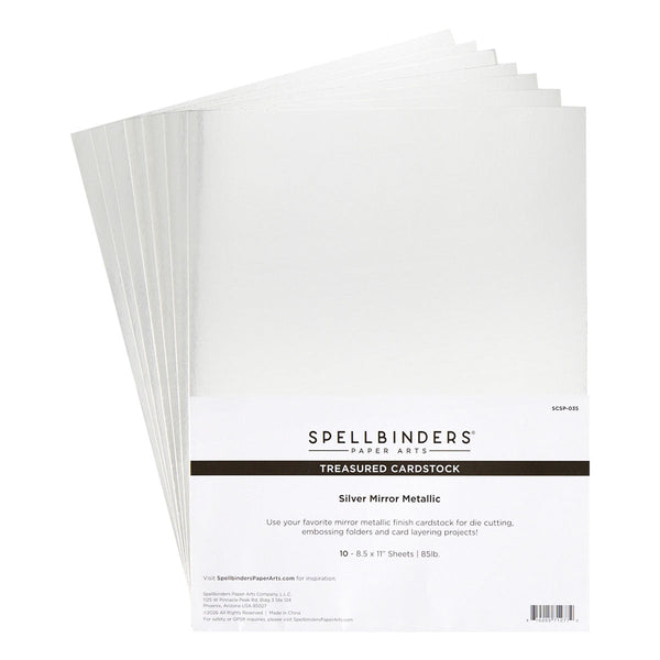 Spellbinders - Treasured Cardstock Silver Mirror Metallic (10pcs)