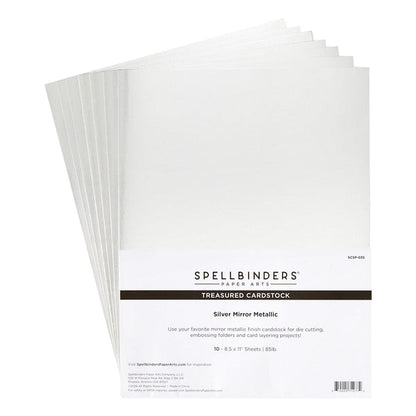 Spellbinders - Treasured Cardstock Silver Mirror Metallic (10pcs)