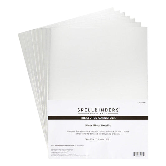 Spellbinders - Treasured Cardstock Silver Mirror Metallic (10pcs)
