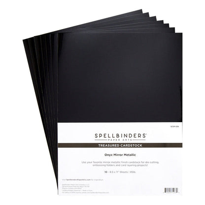Spellbinders - Treasured Cardstock Onyx Mirror Metallic (10pcs)