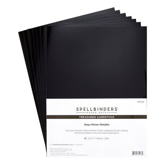 Spellbinders - Treasured Cardstock Onyx Mirror Metallic (10pcs)