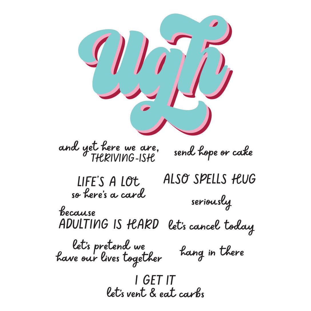 Spellbinders - This Is Life Clear Stamp & Die Set Ugh
