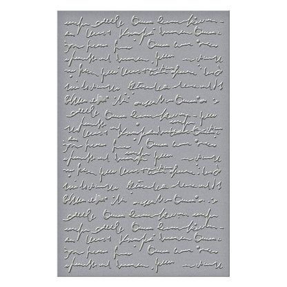 Spellbinders - Scribbled Letter Embossing Folder