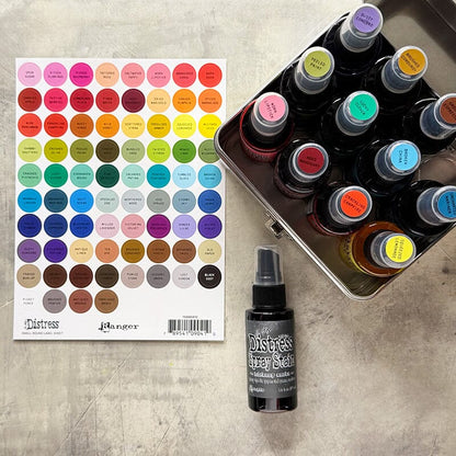 Ranger - Tim Holtz Distress® Small Round Label Sheet - Black Printing